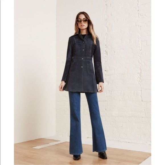 Reformation Jackets & Blazers - Reformation Dayle Suede Leather Coat S NWT